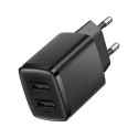 Nabíječka Baseus Compact 10W 2×USB-A černá