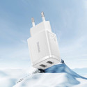 Nabíječka Baseus Compact 2U 2×USB-A 10W - bílá