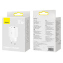 Nabíječka Baseus Compact 2U 2×USB-A 10W - bílá