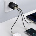 Baseus CCCP30UE nabíječka 30W USB-C + 2×USB-A černá