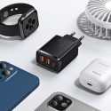 Baseus CCCP30UE nabíječka 30W USB-C + 2×USB-A černá
