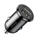 Nabíječka do auta Baseus Grain Pro 24W 2xUSB-A černá