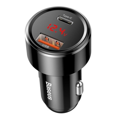 Nabíječka do auta Baseus Magic 45W (USB + USB-C) černá