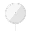 Baseus Simple Mini3 15W bezdrátová nabíječka bílá