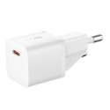 Baseus GaN5 Mini 20W nabíječka USB-C 1× - bílá