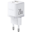 Nabíječka do sítě Baseus Palm 20W USB-C/USB-A - bílá