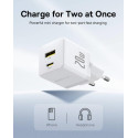 Nabíječka do sítě Baseus Palm 20W USB-C/USB-A - bílá