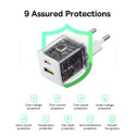 Nabíječka do sítě Baseus Palm 20W USB-C/USB-A - bílá