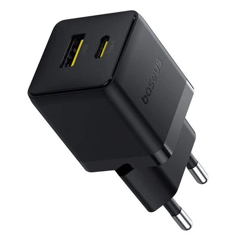 Nabíječka do sítě Baseus Palm 30W pro USB-C + USB-A - černá