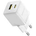 Nabíječka Baseus Palm 30W USB-C + USB-A bílá