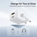 Nabíječka Baseus Palm 30W USB-C + USB-A bílá