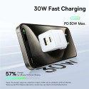 Nabíječka Baseus Palm 30W USB-C + USB-A bílá
