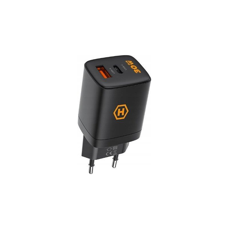 Nabíječka Hammer RapidCharge DUO pro telefony - černá