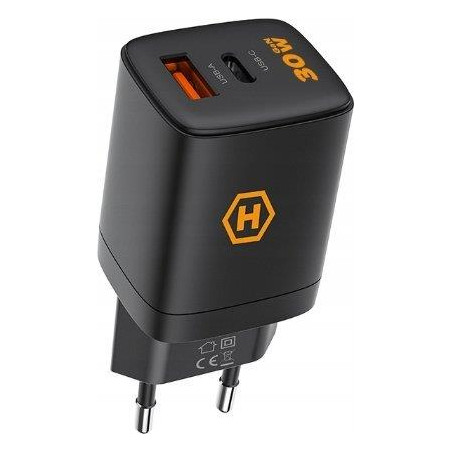 Nabíječka Hammer RapidCharge Duo 30W - černá