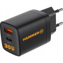 Nabíječka Hammer RapidCharge Duo 30W - černá
