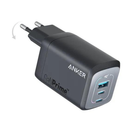Anker PRIME GaN 67W 3port nabíječka 2×USB‑C 1×USB‑A černá
