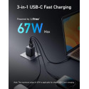 Anker PRIME GaN 67W 3port nabíječka 2×USB‑C 1×USB‑A černá
