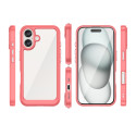 Pouzdro AG PREMIUM Outer Space s gelovým rámečkem pro iPhone 16 - červené