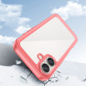 Pouzdro AG PREMIUM Outer Space s gelovým rámečkem pro iPhone 16 - červené