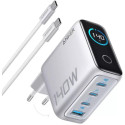 Nabíječka Anker 140W GaN 4port USB-C - stříbrná
