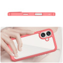 Pouzdro AG PREMIUM Outer Space s gelovým rámečkem pro iPhone 16 - červené