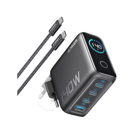 Nabíječka Anker 140W GaN 4portová USB-C – šedá
