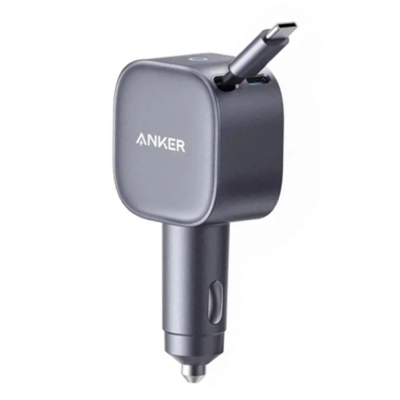 Nabíječka do auta Anker Nano 75W s kabelem USB-C - šedá