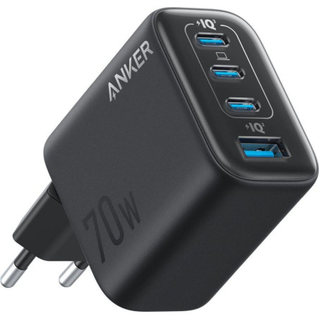 Nabíječka Anker ZOLO 70W 4v1 (3×USB‑C, 1×USB‑A) - černá