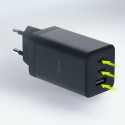 Nabíječka Allity ATC-01-65WACC 65W GaN (2×USB-C+USB-A) - černá