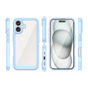 Pouzdro AG PREMIUM Outer Space s gelovým rámečkem pro iPhone 16 - modré