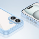 Pouzdro AG PREMIUM Outer Space s gelovým rámečkem pro iPhone 16 - modré