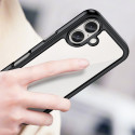 Pouzdro AG PREMIUM Outer Space s gelovým rámečkem pro iPhone 16 Plus - černé