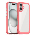 Pouzdro AG PREMIUM Outer Space s gelovým rámečkem pro iPhone 16 Plus - červené