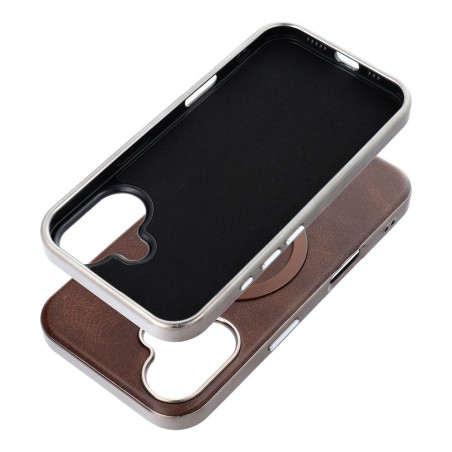 Kryt OEM GENTLEMAN MAG COVER pro iPhone 18 Pro Max - hnědá