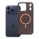 Kryt OEM GENTLEMAN MAG COVER pro iPhone 18 Pro Max - hnědá