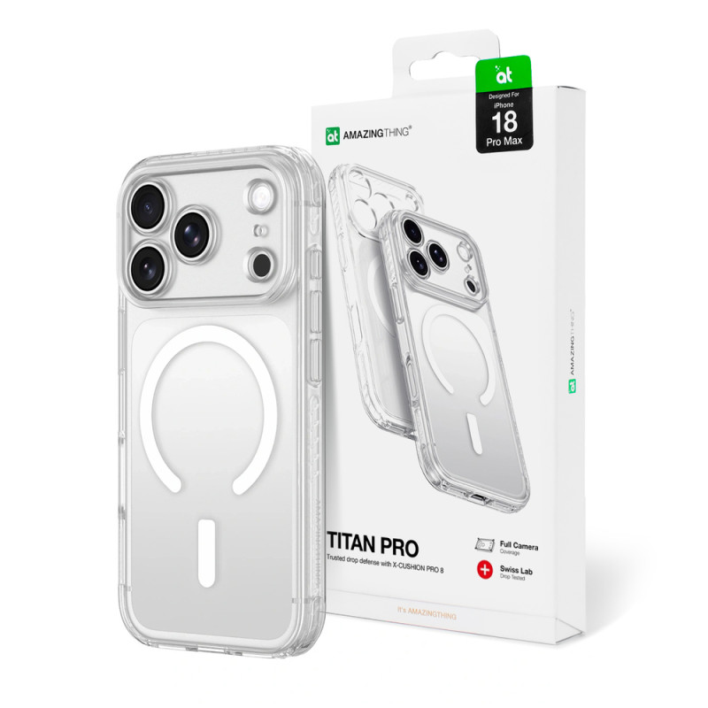 Kryt AmazingThing TITAN PRO LENS pro iPhone 18 Pro Max - čirý