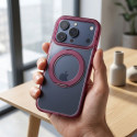 Kryt OEM FRAME CIRCLE STAND iPhone 18 Pro Max - burgundy