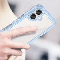 Pouzdro AG PREMIUM Outer Space s gelovým rámečkem pro iPhone 16 Plus - modré