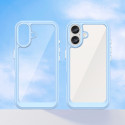 Pouzdro AG PREMIUM Outer Space s gelovým rámečkem pro iPhone 16 Plus - modré