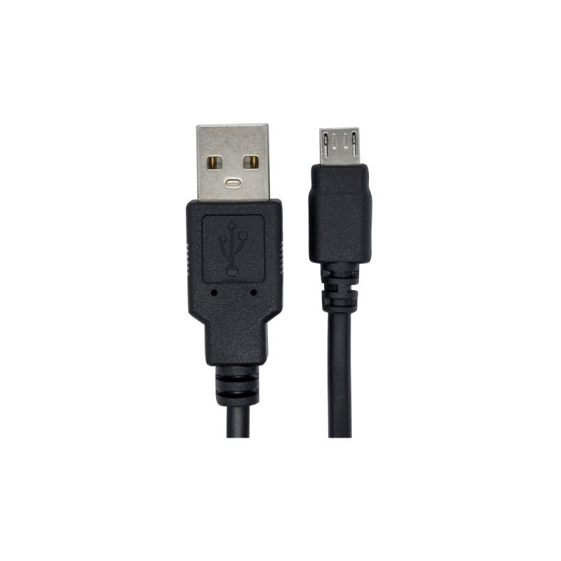 Kabel myPhone Hammer USB/microUSB 0,8m 2A s prodlouženým konektorem pro myPhone HAMMER 2 - černý