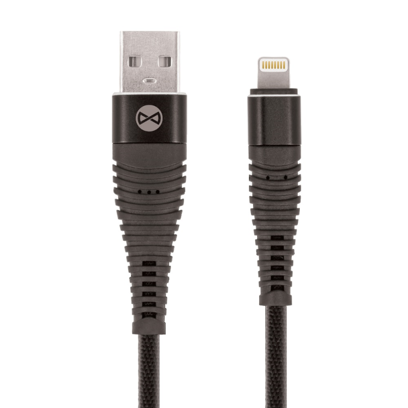 Kabel Forever SHARK pro iPhone - černý