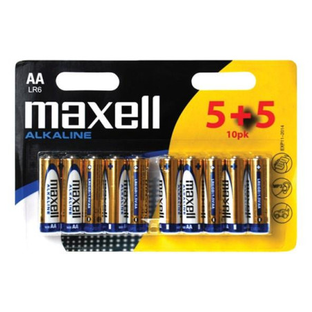 Maxell AA alkalická baterie 10 ks (R6)