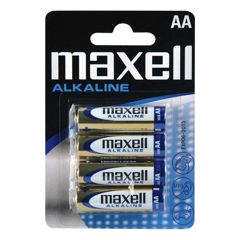 Alkalická baterie Maxell AA (R6) 4ks pro elektroniku - bez varianty