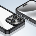 Pouzdro AG PREMIUM Outer Space s gelovým rámečkem pro iPhone 16 Pro - černé