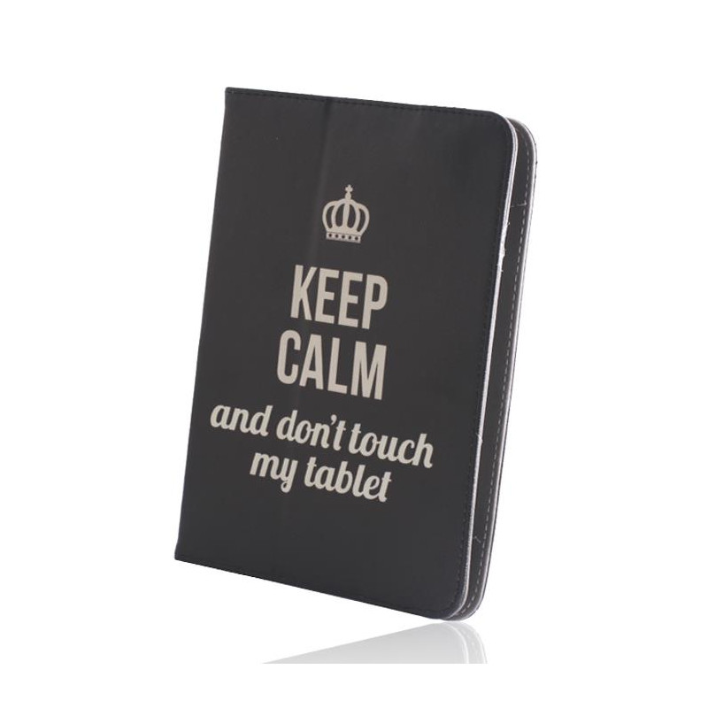 Pouzdro GreenGo FASHION KEEP CALM pro 9–10" tablet - černé