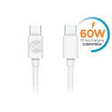 Kabel Forever USB-C/USB-C 1m 3A bílý