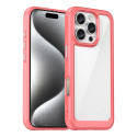 Pouzdro AG PREMIUM Outer Space s gelovým rámečkem pro iPhone 16 Pro - červené