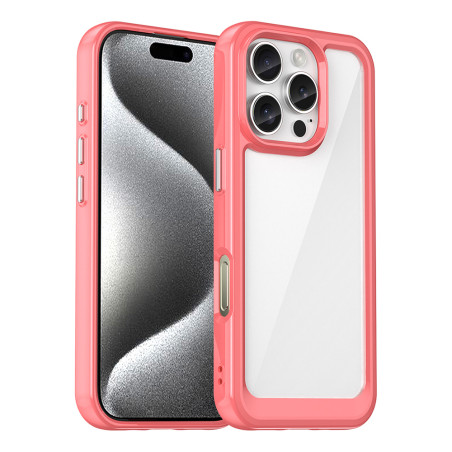 Pouzdro AG PREMIUM Outer Space s gelovým rámečkem pro iPhone 16 Pro - červené