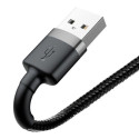 Kabel Baseus CAFULE USB/Lightning 2m 1,5A - šedo-černý