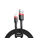 Baseus Cafule USB/Lightning 2m kabel 1,5A červeno-černý